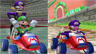 Mario Kart: Double Dash Luigi, Waluigi Gameplay Compilation HD