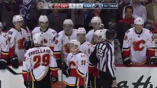 (2016) Canucks score on themselves against the Flames!