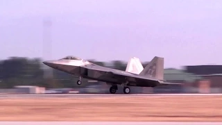 F-16, F-22 & T-38 Takeoffs, Landings & Taxiing