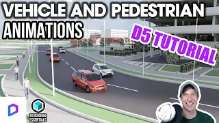 How to Create Vehicle and Pedestrian ANIMATIONS in D5 Render!