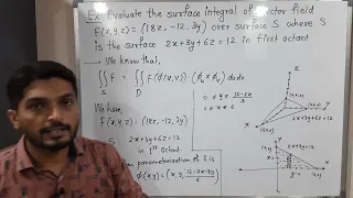 Evaluation of Surface Integral of a Vector Field | Lecture 14 | Surface Integral @ranjankhatu