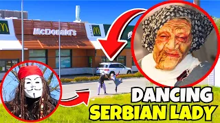 DANCING SERBIAN LADY has been KIDNAPPED at MC DONALD'S by a HACKER!