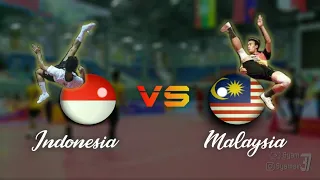 Indonesia VS Malaysia 19th ASEAN University Games Sepaktakraw Tournament