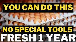 The EASIEST Technique Anyone Can Do To Preserve Raw Eggs For 1 Year | Prepping