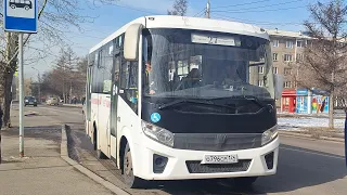 Поездка на автобусе ПАЗ 320435-04 NEXT по маршруту №27 в Красноярске (Гос. О796СР 124)