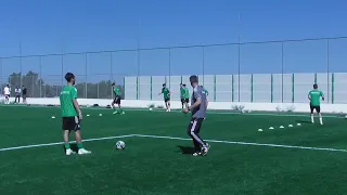 Football technical and coordination warm up
