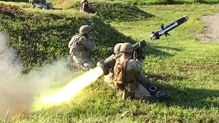 対戦車ミサイル｢FGM-148ジャベリン｣発射・スロー映像 - Anti-tank Missile "FGM-148 Javelin" Fire, Slow motion Video