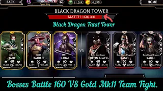 Black Dragon Tremor Fatal Tower Bosses Battle 160 Gameplay + Rewards Mortal Kombat Mobile