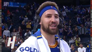 Klay Thompson Talks about HUGE COMEBACK WIN over the Jazz, Postgame Interview