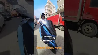 A2 Otomatik Ehliyeti N max 155 Yamaha insta 360 X 3 Erdemli Sürücü Kursu