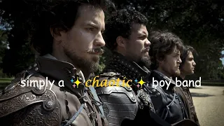 the musketeers being utterly chaotic for 8 minutes straight