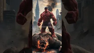 RED HULK vs thanos (Revenge for The hulk)#trendingshorts #edit #marvel #dc #avengers #youtubeshorts