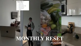 MONTHLY RESET ROUTINE: goal setting, cleaning, organization, self-care & closet declutter