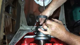 setting the PTO clearence, Clutch stop brake and support snout on the David Brown 990  #34