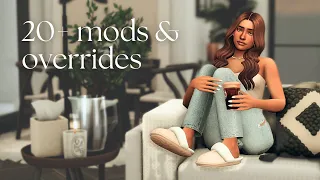 20+ realistic mods & overrides for aesthetic gameplay (THAT GIRL energy) | sims 4