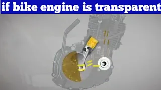 If bike engine is transparent|| engine  kaise kaam karta hai (hindi)