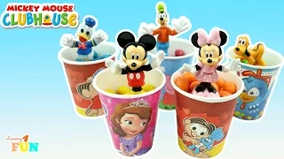 Mickey Mouse Clubhouse Stacking Cups Nesting Surprise Disney Minnie Goofy Pluto Donald Baby Toys