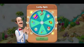 Slippery 10 attempts to win the Jackpot in lucky spin wheel - gardenscapes