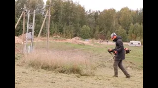 Покос травы триммером, триммер stihl fs 250, бизнес без вложений