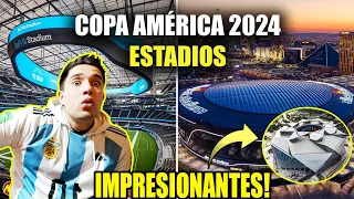 Los INCREÍBLES estadios de la COPA AMÉRICA 2024 🇦🇷 Reacción ARGENTINO IMPACTADO