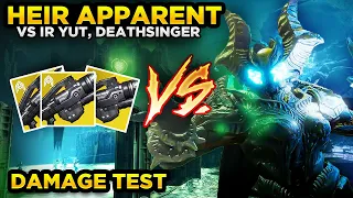 Heir Apparent ONE PHASE vs Ir Yut, Deathsinger | Crota's End DPS Test | Destiny 2