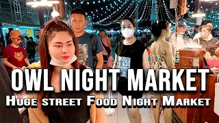 【🇹🇭 4K 】Owl night market (talad nok hook) | owl night market 2023 | food street market | Amazing