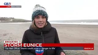 Storm Eunice: ’Truly we’re storm chasers, we wanted to see the waves’