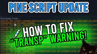 How to FIX "transp" WARNING in Pine Script V4