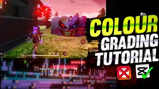 1410 Gaming Colour Grading Tutorial in Capcut || FF montage editing tutorial ||