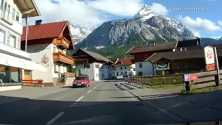 Freunde von Ehrwald - Autofahrt durch Ehrwald - Tirol - Zugspitzarena