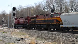 CP ac4400cwm and KCS es44ac lead NS frac sand train, BNSF on q165, and more