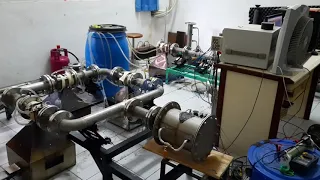 Three-stage thermoacoustic electricity generator with high pressure gas stove