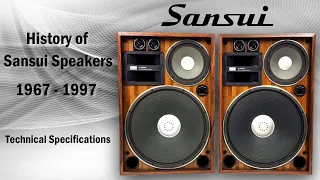 HISTORY OF SANSUI SPEAKERS 1967 - 1997 - Technical Specifications