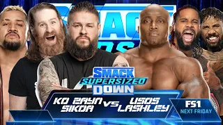 WWE2K23 Universe Mode | Sikoa & Owens & Zayn vs. The Usos & Bobby Lashley | 6-Man Tag Team Match