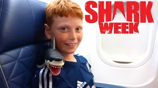 Shark Week!  Shark on a Plane!