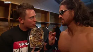 the miz , Alex Riley & john morrison backstage