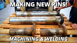 Making NEW Pins for Earthmoving Machinery | Machining & Welding
