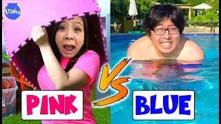 EXTREME HIDE AND SEEK CHALLENGE IN ONE COLOR! Eating Only ONE Color Food AND MORE