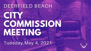 Regular City Commission Meeting May 4, 2021