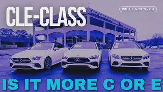 Compare the Mercedes CLE300 to the C300 coupe and E450 Cabriolet it is Replacing!