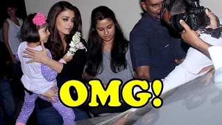 OMG! Aishwarya Rai Bachchan Loses Her Cool On Media For Hurting Daughter Aaradhya!