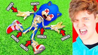 Breaking EVERY BONE as SONIC!? (OVER 10,000 BONES BROKEN!)