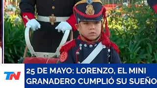 25 DE MAYO: Lorenzo, el mini granadero que izó la bandera