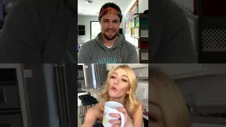 Stephen Amell and Katherine McNamara Instagram Live / Arrow