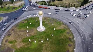 Усть-каменогорск с высоты птичьего полета. Съемка с дрона DJI Mini Se.