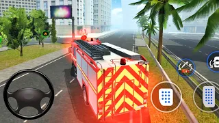 Fire Truck Driving Simulator 2020 - Firefighter Rescue Service Game #9 - Android GamePlay