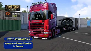 Ajaccio to Porto Vecchio Driving the Scania 4 Series 144L 530 in Euro Truck Simulator 2