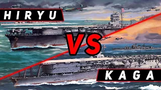 АВИАНОСЕЦ HIRYU VS KAGA ЧТО ОКАЖЕТСЯ СИЛЬНЕЕ?! МИР КОРАБЛЕЙ/WORLD OF WARSHIPS!