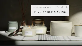 DIY Soy Candle Kit Tutorial, How to Candle Making at Home, DIY for Beginners, Starter, Easy, Calm