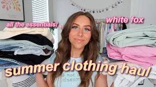 HUGE SUMMER TRENDS TRY ON CLOTHING HAUL | WHITE FOX BOUTIQUE! 2022 (summer clothing essentials)